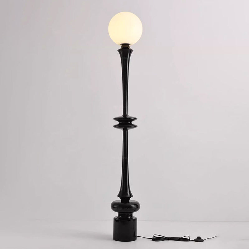 Round Resin Acrylic Living Floor Lamp