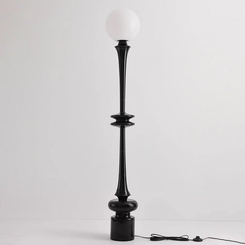 Round Resin Acrylic Living Floor Lamp