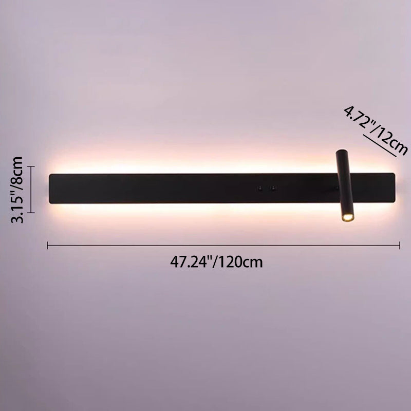 Long Strip Iron Acrylic Wall Lamp