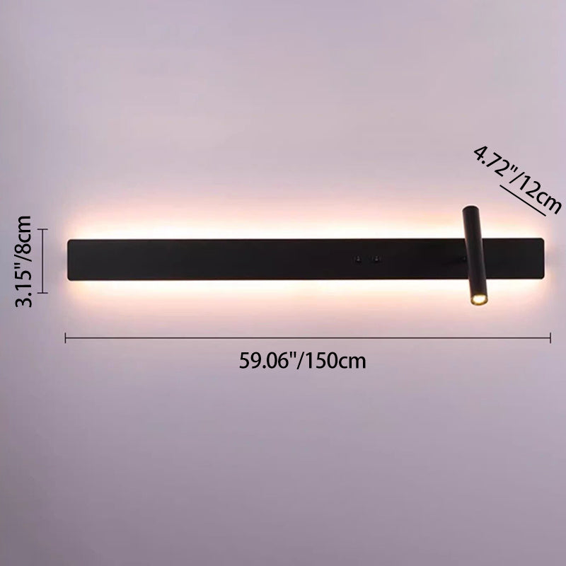 Long Strip Iron Acrylic Wall Lamp