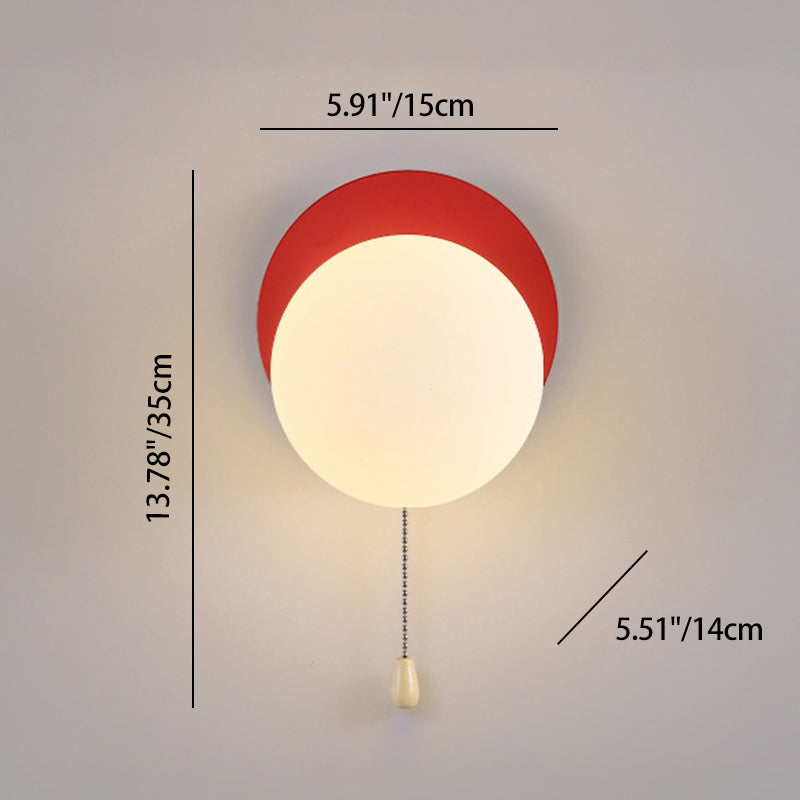 Geometry Iron Glass Zipper Wall Lamp