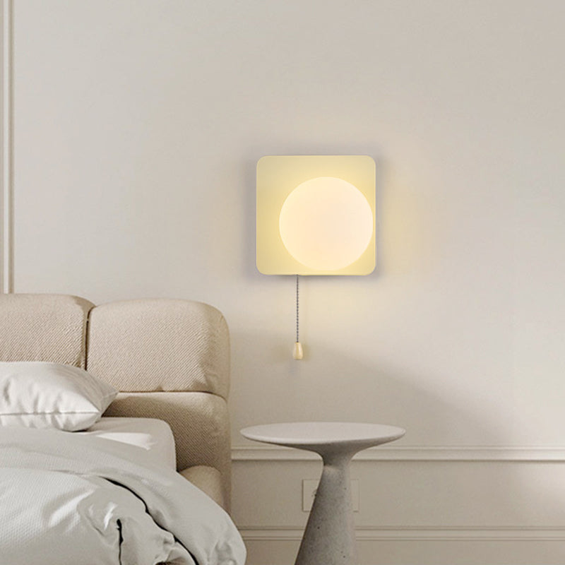 Geometry Iron Glass Zipper Wall Lamp