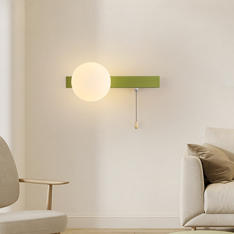 Geometry Iron Glass Zipper Wall Lamp