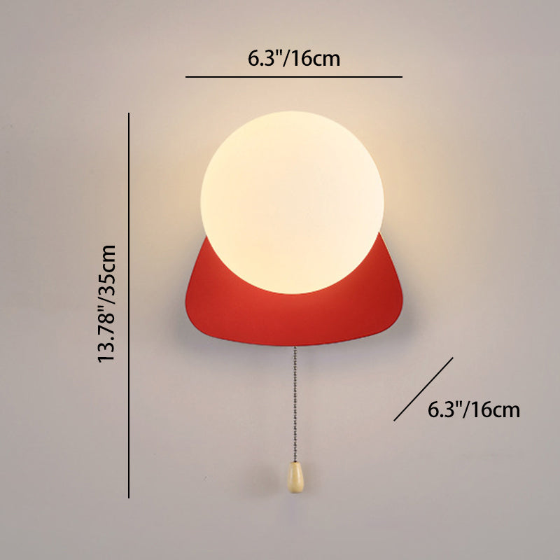 Geometry Iron Glass Zipper Wall Lamp