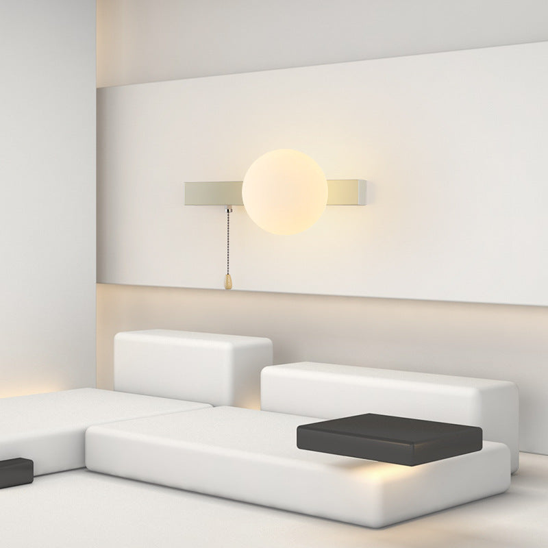 Geometry Iron Glass Zipper Wall Lamp
