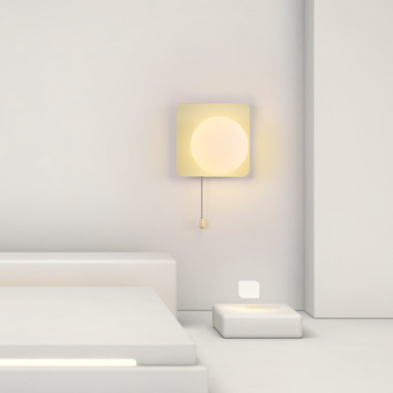 Geometry Iron Glass Zipper Wall Lamp