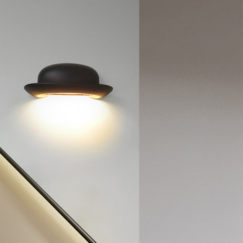 Hat Aluminum PC Patio Outdoor Light