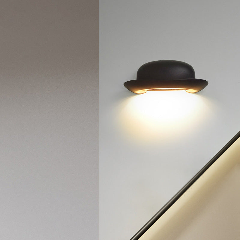 Hat Aluminum PC Patio Outdoor Light