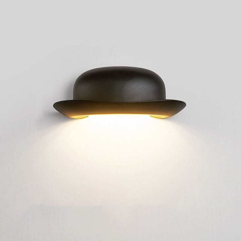 Hat Aluminum PC Patio Outdoor Light