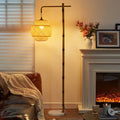 Traditional Rustic Lantern Metal Floor Lamp