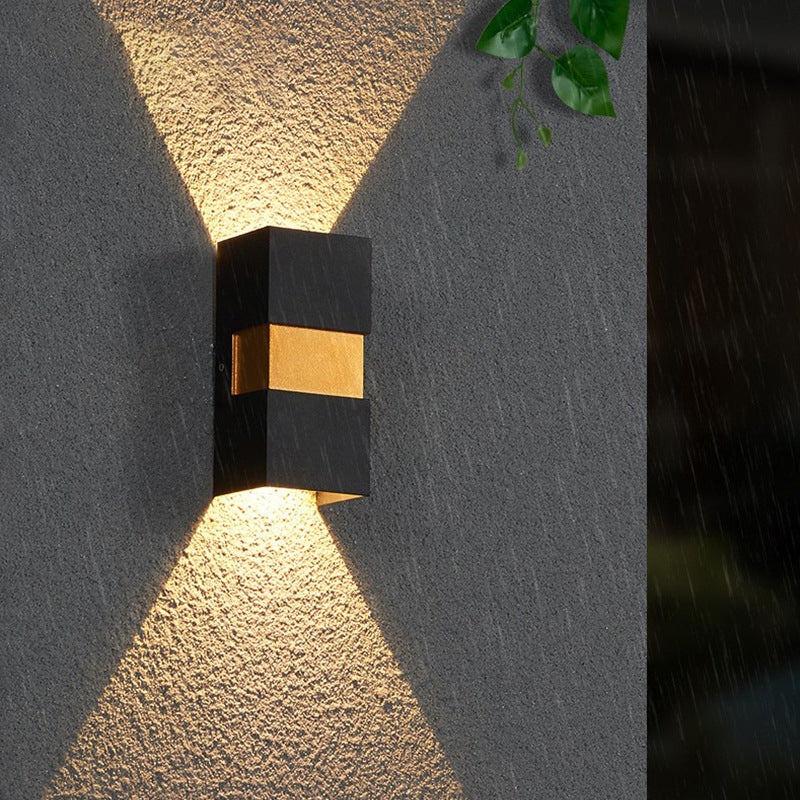 Cuboid Aluminum Patio Outdoor Light