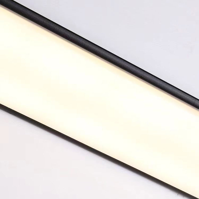 Rectangular Aluminum Acrylic Garden Outdoor Light