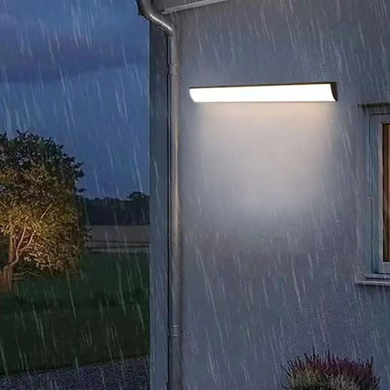 Rectangular Aluminum Acrylic Garden Outdoor Light