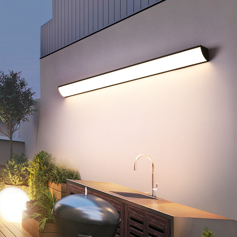 Rectangular Aluminum Acrylic Garden Outdoor Light