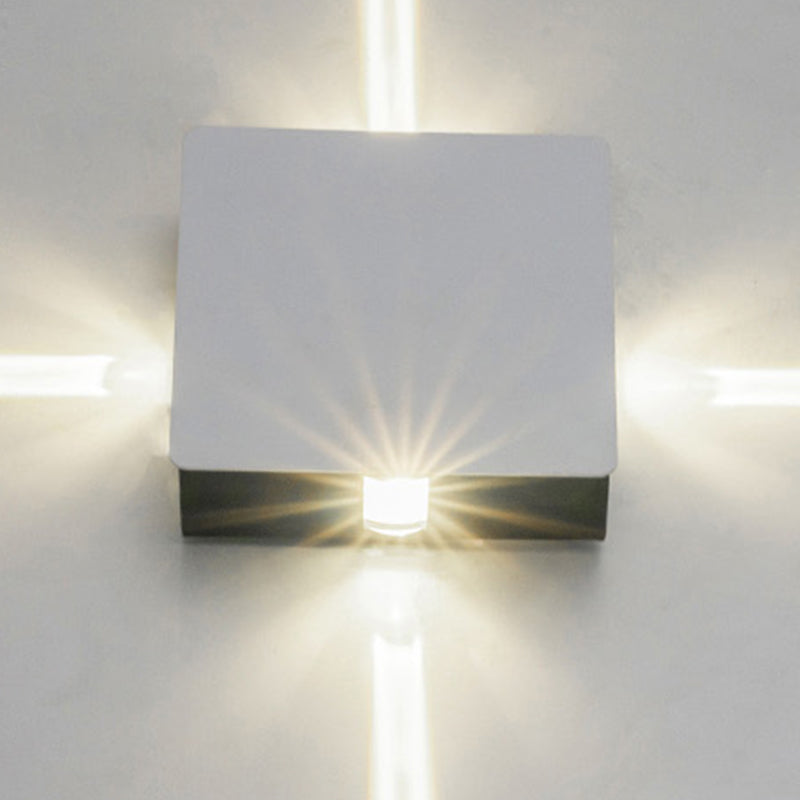 Round Square Aluminum Acrylic Outdoor Light