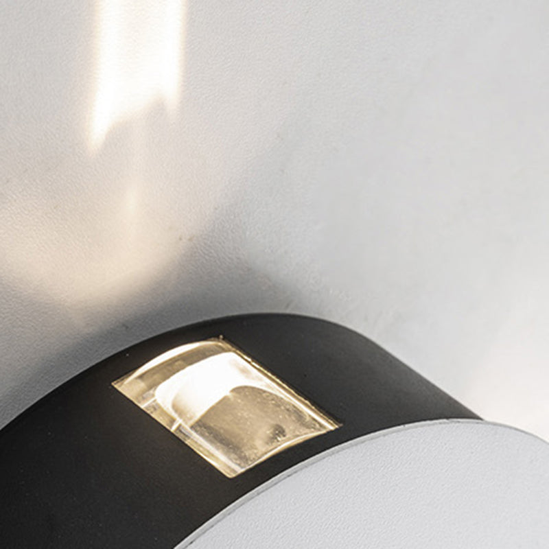 Round Square Aluminum Acrylic Outdoor Light
