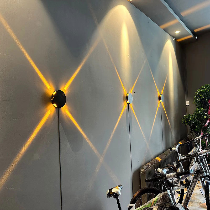 Round Square Aluminum Acrylic Outdoor Light