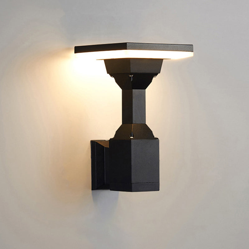 Round Square Aluminum Silicone Outdoor Light