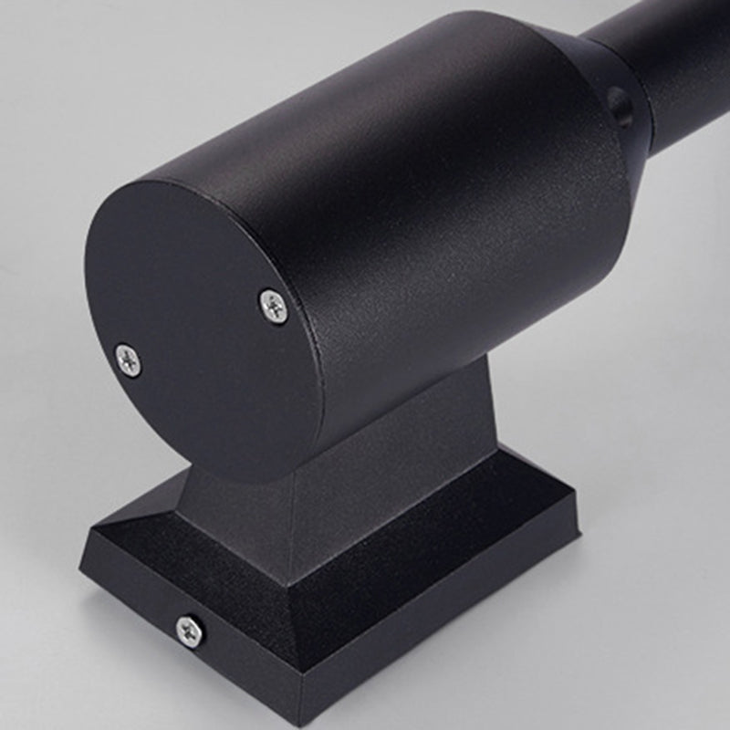 Round Square Aluminum Silicone Outdoor Light