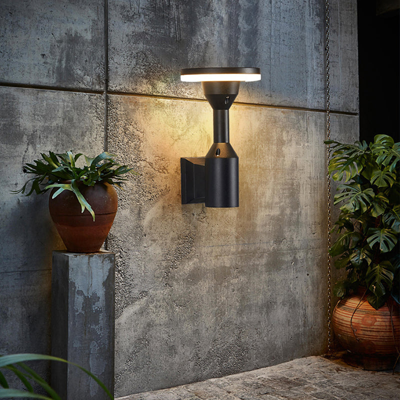 Round Square Aluminum Silicone Outdoor Light