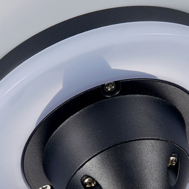 Round Square Aluminum Silicone Outdoor Light