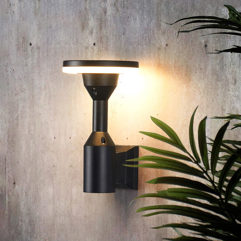 Round Square Aluminum Silicone Outdoor Light