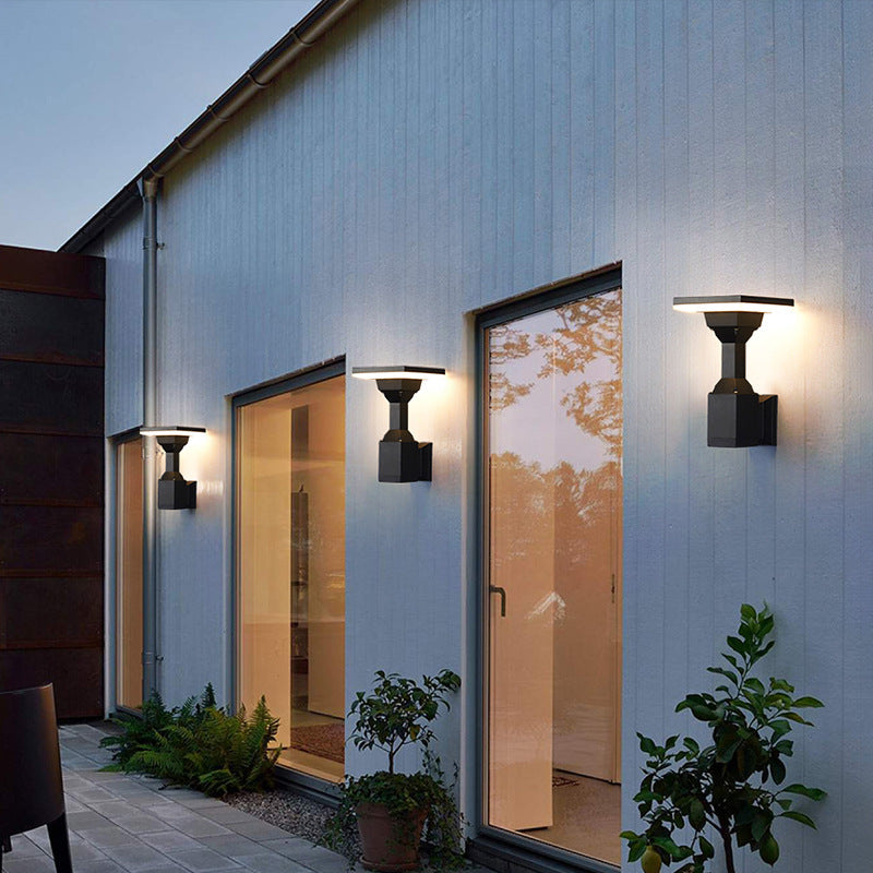 Round Square Aluminum Silicone Outdoor Light
