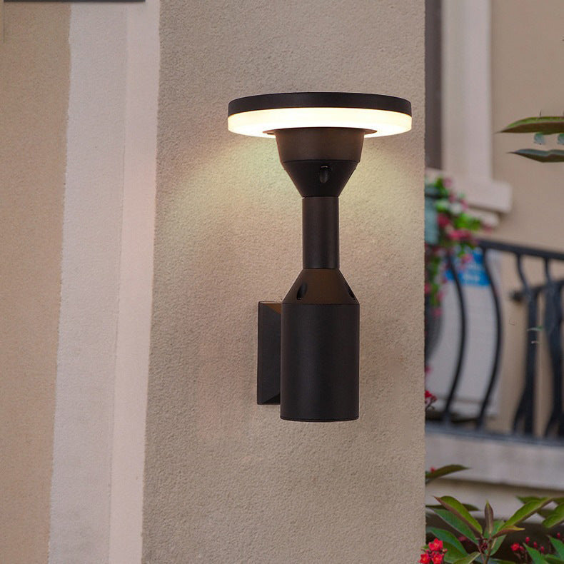 Round Square Aluminum Silicone Outdoor Light