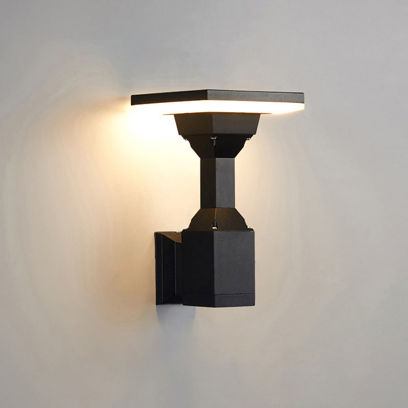 Round Square Aluminum Silicone Outdoor Light