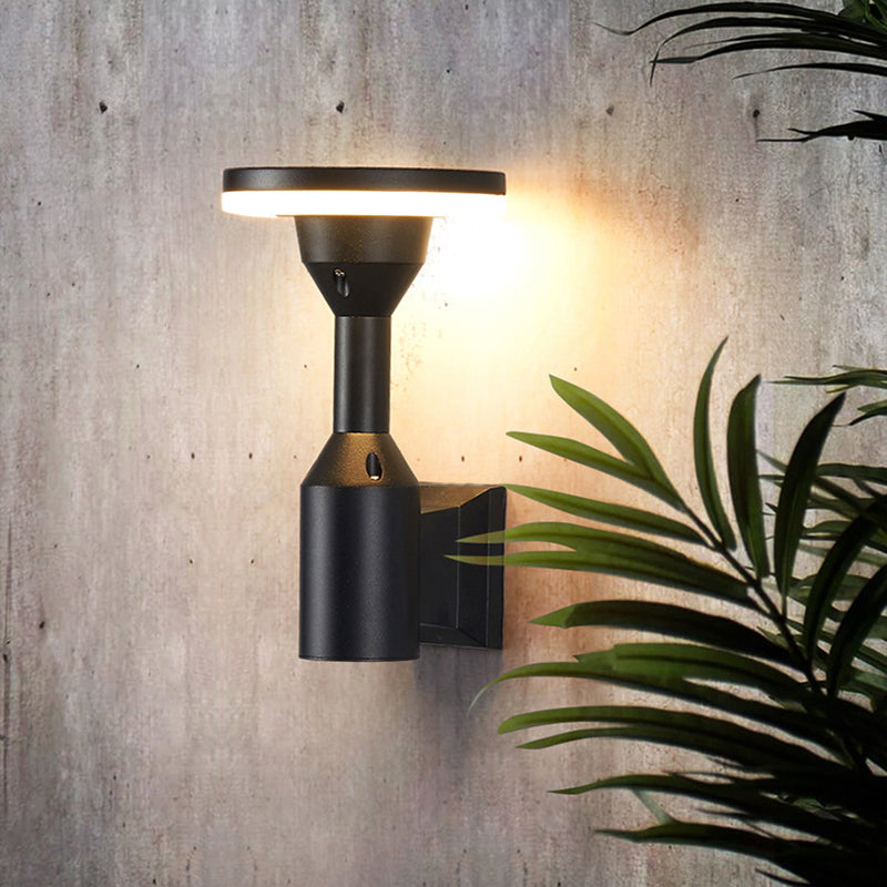 Round Square Aluminum Silicone Outdoor Light