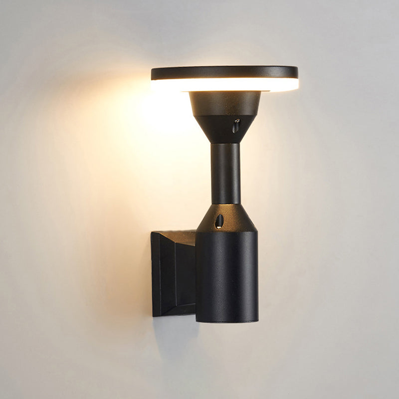 Round Square Aluminum Silicone Outdoor Light