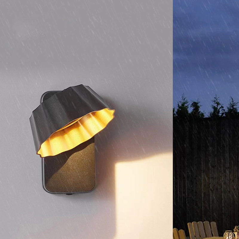 Rotatable Flower Aluminum Glass Outdoor Light