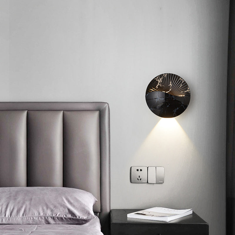 Round Metal Glass Garden Outdoor Light