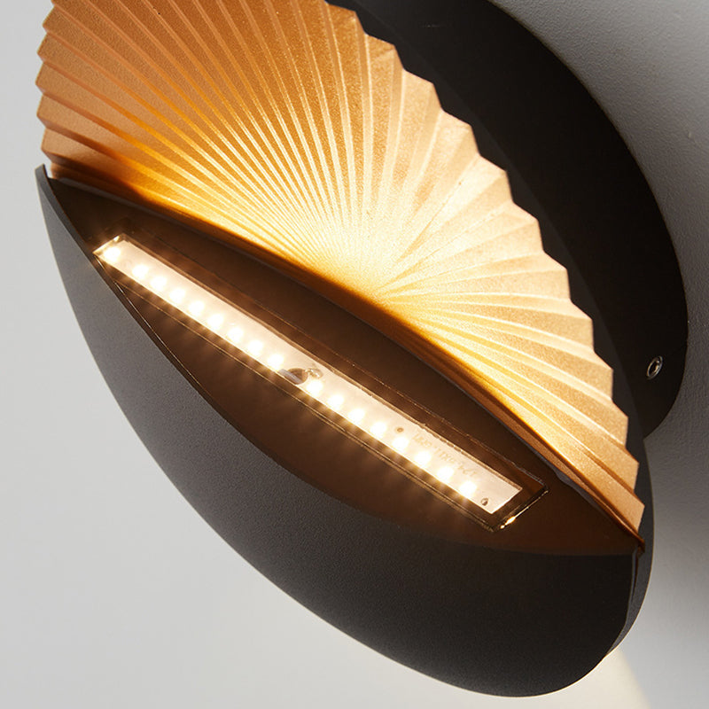 Round Metal Glass Garden Outdoor Light