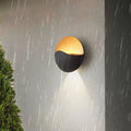Round Metal Glass Garden Outdoor Light