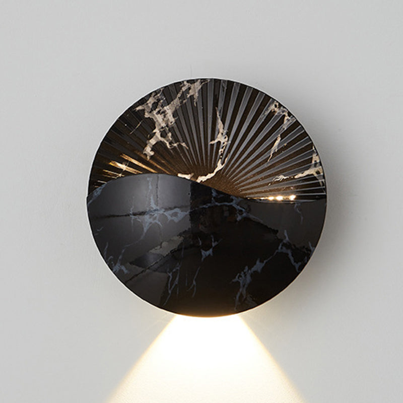 Round Metal Glass Garden Outdoor Light