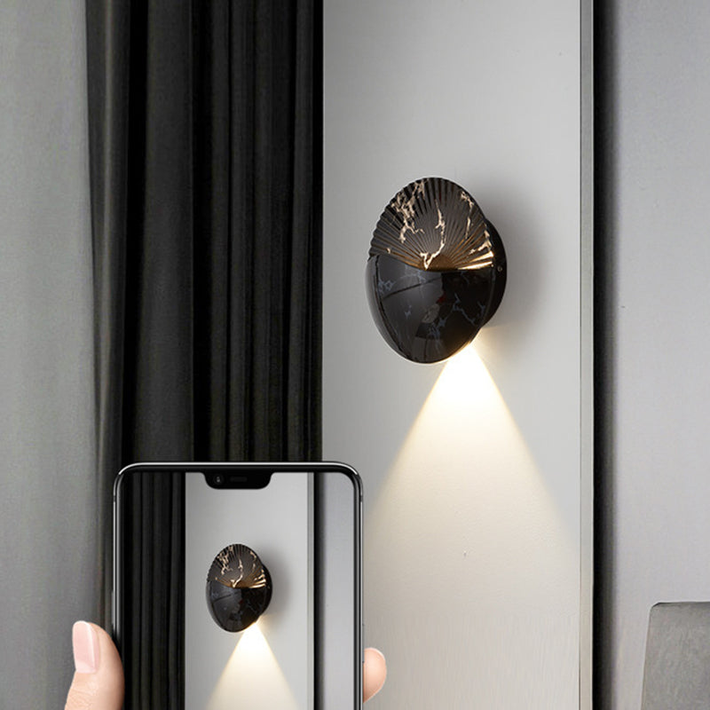 Round Metal Glass Garden Outdoor Light
