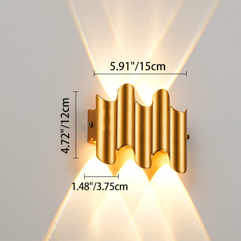 Geometric Aluminum PC Garden Outdoor Light