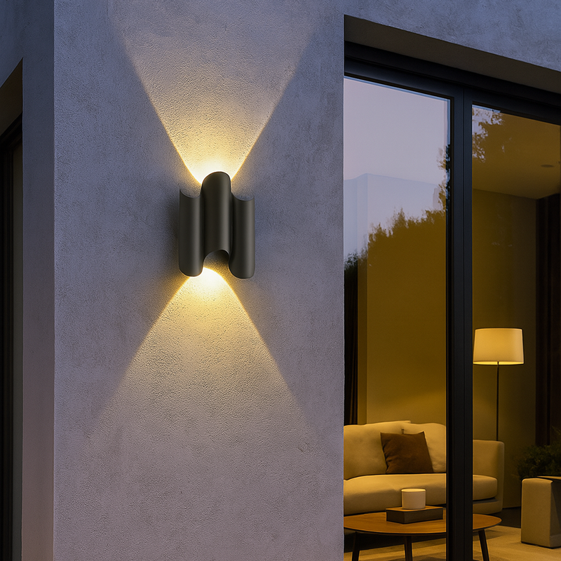 Geometric Aluminum PC Garden Outdoor Light