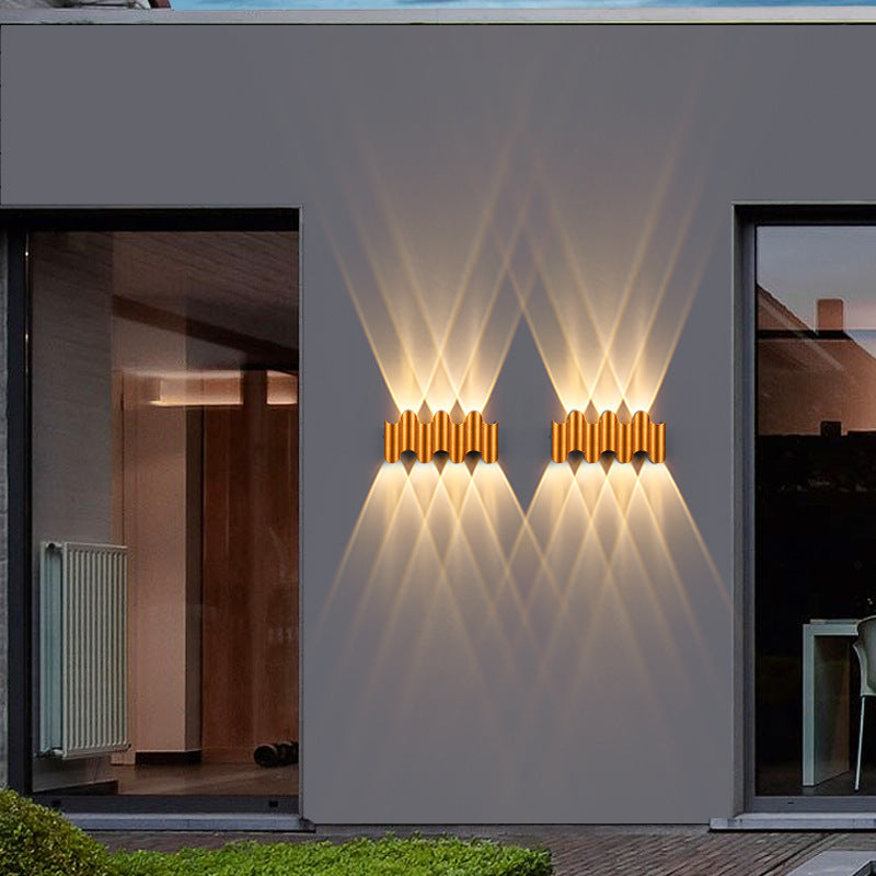 Geometric Aluminum PC Garden Outdoor Light