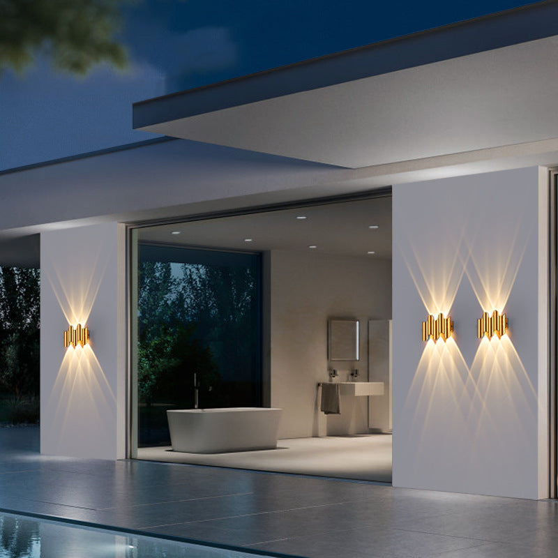 Geometric Aluminum PC Garden Outdoor Light