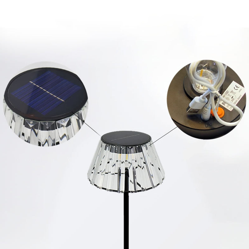 Contemporary Industrial Waterproof Solar Floor Lamp