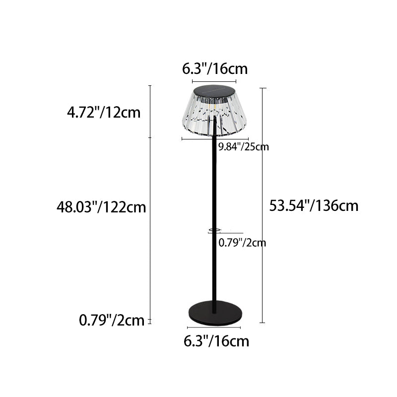 Contemporary Industrial Waterproof Solar Floor Lamp