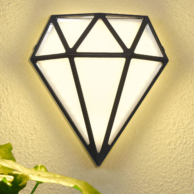 Diamond Aluminum Acrylic Garden Outdoor Light