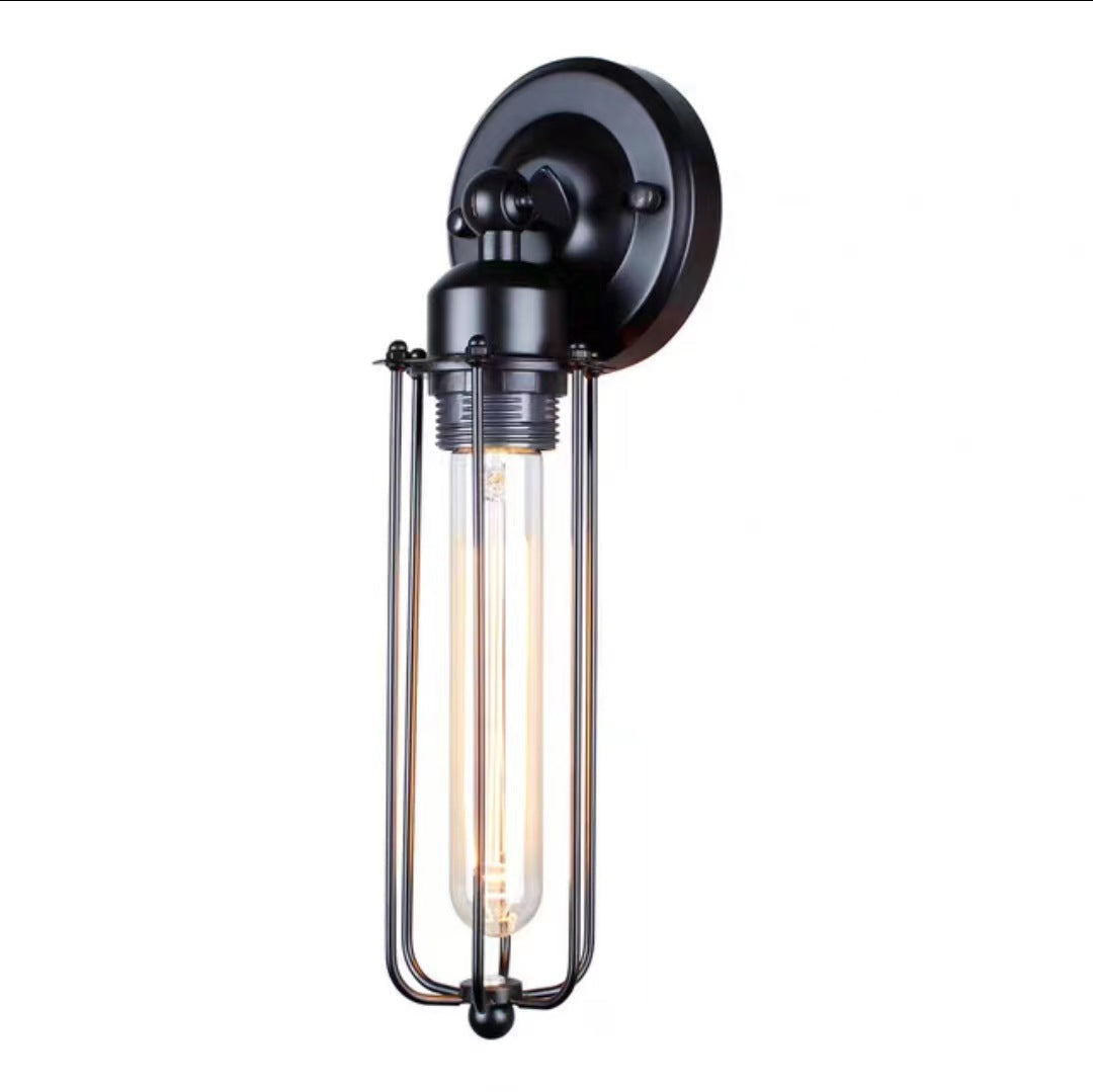 Rotatable Hollow Cylindrical Iron Wall Lamp