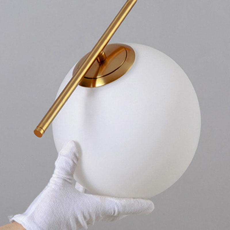 Round Metal Glass Hallway Wall Lamp