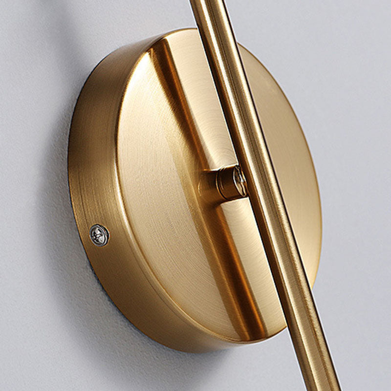 Round Metal Glass Hallway Wall Lamp