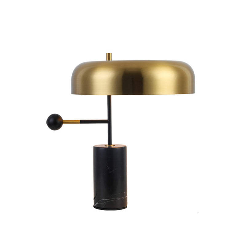 Geometric Iron Marble Study Table Lamp