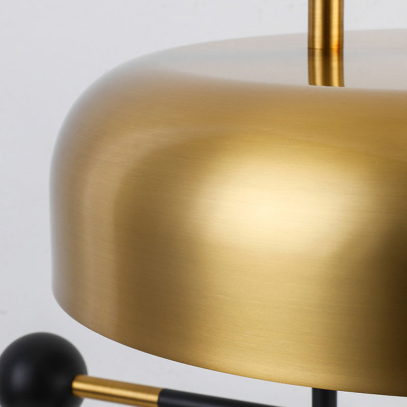 Geometric Iron Marble Study Table Lamp