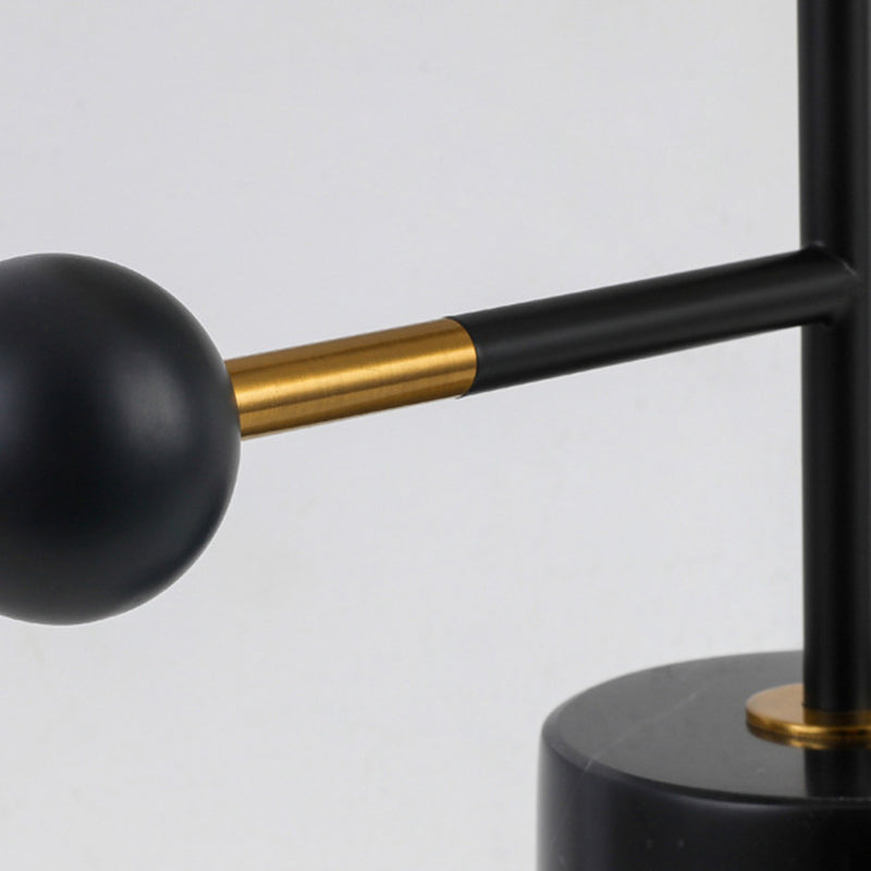 Geometric Iron Marble Study Table Lamp